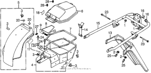 CB750 Задний бампер