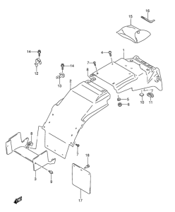 GSX-R1100 Заднее крыло
