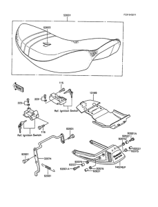 ER250 Сиденье