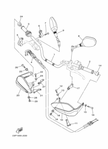 XT1200Z Рулевой рычаг и кабель