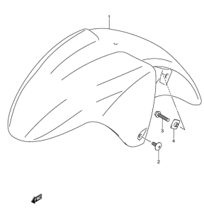 GSX600 Переднее крыло