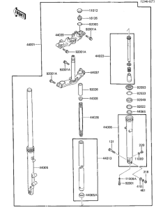 ZL600 Вилка передней оси