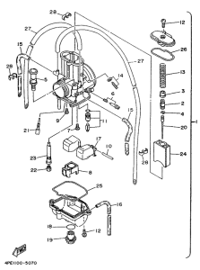 YZ125 Карбюратор