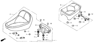 CMX450 Сиденье