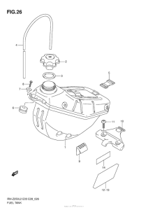 RM-Z250 Топливный бак