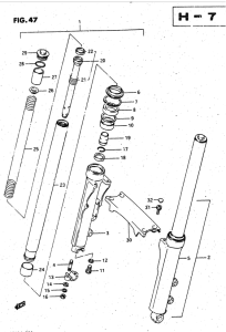 GV1400 Вилка передней оси