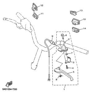 YN50R Handle switch. lever