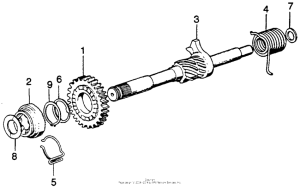 SL125 Кик стартер