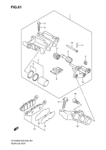 VZ1500 Задний суппорт