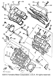 XZ550RK Головка цилиндра