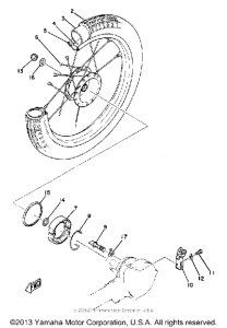 QT50F Переднее колесо