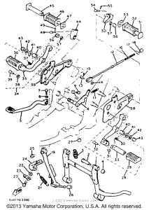 XS650SK Подножки