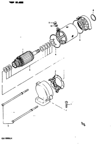 GS1000 Стартерный мотор