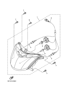 CP250 Headlight assy