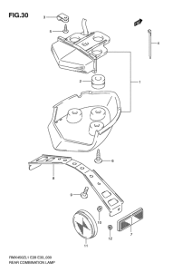 RMX450 Задний комбинированный сигнал