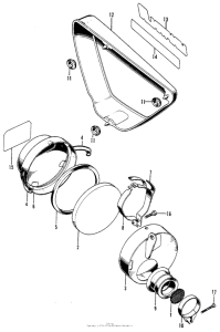 Z50A Left side cover + air cleaner