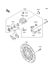 BJ250 Передний тормоз