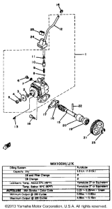 MX100H Масляный насос