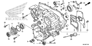 GL1800 (ABS) Задний кожух картера