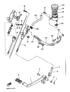 FZ600 Задний торм цилиндр