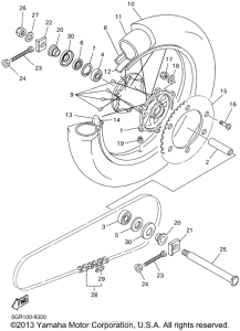 YZ426FN Переднее колесо
