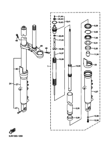 FJR1300 Вилка передней оси
