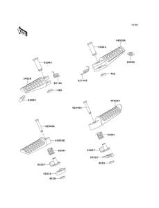 ZX750 Подножки