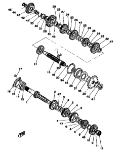 TZ250F Трансмиссия