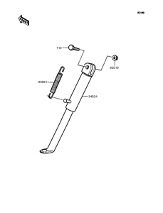 KMX50 Подножка