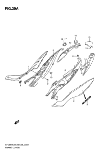 SFV650 Обтекатель задний