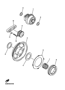 WR250F Муфта стартера