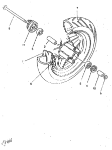 CW50RSP Переднее колесо