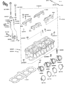 ZX750 Головка цилиндров