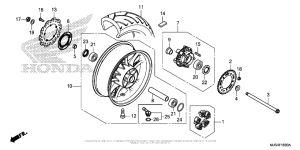 NC700J (DCT) Переднее колесо