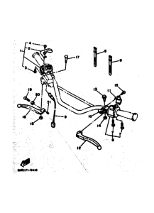 TDR250 TDR250A Interruptor  manillar&palanc