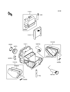 EX400 Воздушный фильтр