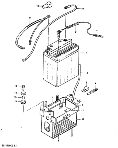 GSX1100 Аккумулятор