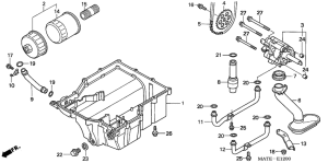 CBR1100XX Oil pump / oil pan /  oil filter