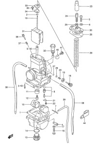 RM80 Carburetor assy