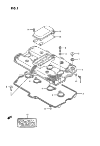 GSX1100 Крышка головки цилиндров