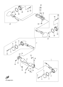 XVS1300A Поворотники