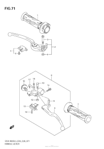 GSX-R600 Рулевые переключатели