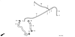 VT600C Air suction valve pipe