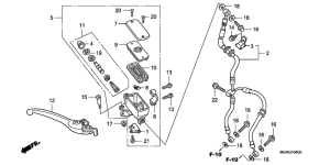 CBF600 (Naked) Fr. brake master cylinder