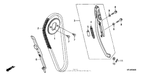CB250 Cam chain + tensioner