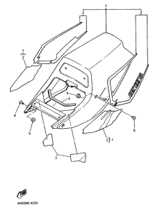 YZF750SP Боковые обтекатели