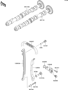 ZR800 Распред вал