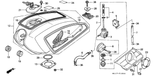CBX750P2 Tank fuel