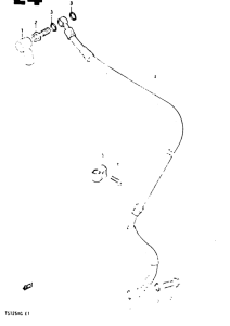 TS125 Передние тормозные трубки