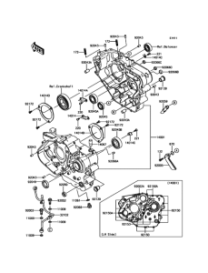 KL650 Картер двигателя